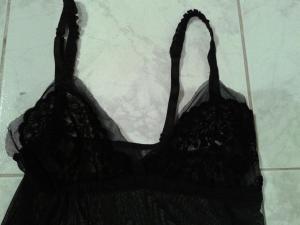 nuisette /lingerie transparente noire