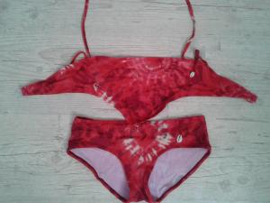 Bikini rouge/blanc LULU CASTAGNETTE+ photos +envois 