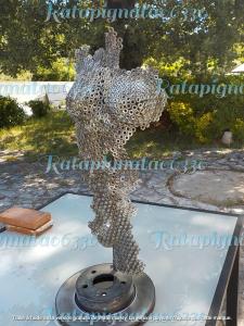 Moulage et statue de votre buste en metal