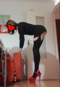 Travestie sexy pour film hard