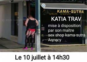Katia trav offerte en sexshop Annecy 10 juillet 