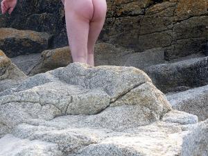 Soumis sur la plage