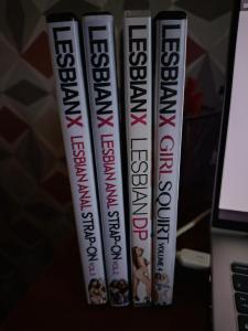 4 DVD lesbianX : lesbianDP, lesbian anal strap-on vol. 2, lesbian anal strap-on vol. 3, girl squirt 